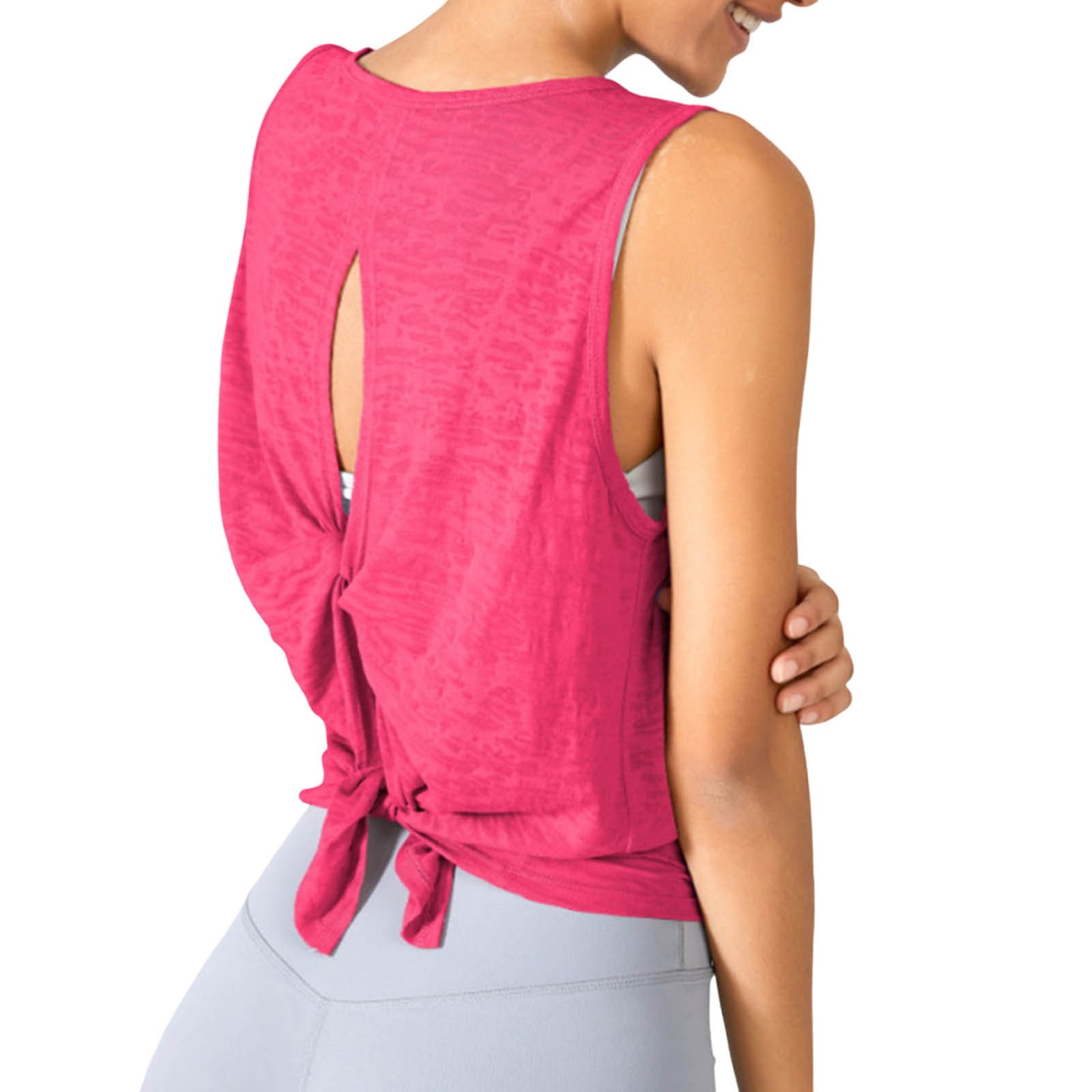 thumbnail image 1 of Camiseta de manga corta con cuello redondo para mujer - Poliéster transpirable - Para deportes, actividades de verano y otoño, 1 of 5